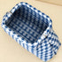Houndstooth Knit Cloud Bag: Commute & Daily Handbag, Portable Storage Clutch (Blue) | Other Colors Available in Store