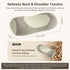 Organic Buckwheat Cervical Pillow – Ergonomic Neck Support for Side and Back Sleepers, Adjustable Firmness with Removable Cover, Natural Pain Relief for Neck and Shoulder Tension (Warm White)