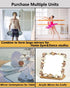 Shatterproof Acrylic Mirror Tiles 4‑Pack – 8"×8", Peel‑&‑Stick Wall Mirrors