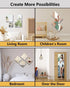 Shatterproof Acrylic Mirror Tiles 4‑Pack – 16"×16", Peel‑&‑Stick Wall Mirrors