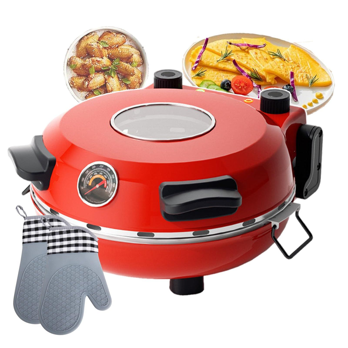 Automatic Non-Stick Pizza Maker With 12
