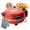 Automatic Non-Stick Pizza Maker With 12"/31cm Plate | Indoor Pizza Baking Ovens 0-15 Minutes Time Control | Commercial Pizza Grill Oven Professional Pizza Ovens With Non-slip Bottom(red)