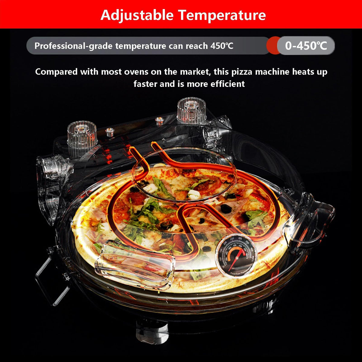 Automatic Non-Stick Pizza Maker With 12