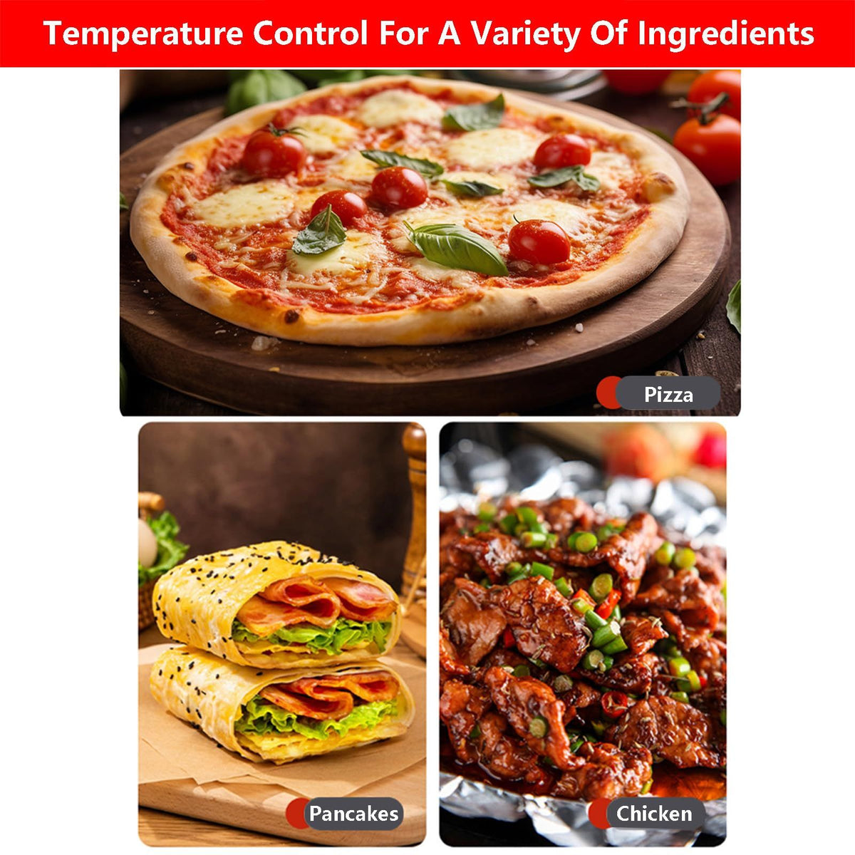 Automatic Non-Stick Pizza Maker With 12