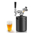 Mini Keg Growler Tap System, 64OZ Pressurized Stainless Steel Beer Keg
Durable Beer Dispenser System, with CO2 Regulator &Self-Closing Faucet, Portable, Keep Fresh, for Homebrew Draft Beer(Black)