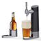 Draft Beer Dispenser System, Homebrew Kegerator with Ultra-Fine Foam Top, Portable Mini Kegerator for Cans & Bottles, Birthday Gift for Men & Husband(black)