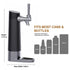 Draft Beer Dispenser System, Homebrew Kegerator with Ultra-Fine Foam Top, Portable Mini Kegerator for Cans & Bottles, Birthday Gift for Men & Husband(black)