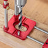 Woodworking Drill Locator Tool, Portable Precision Drill Positioner, Adjustable Hole Drilling Template for Woodworking & DIY(Red)