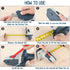 Gypsum Board Cutter with Tape Measure, Pencil and 5 Blades
Multifunctional Panel Cutter for Drywall, Built-in Tape for Precise Cuts, Complete Tool Kit with Replacement Blades(Slate Blue)