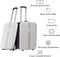 Foldable Carry-On Luggage, 20-Inch Durable Travel Suitcase with Wheels – Sturdy, Compact & Portable for Travel, Business & Weekend Trips(White)