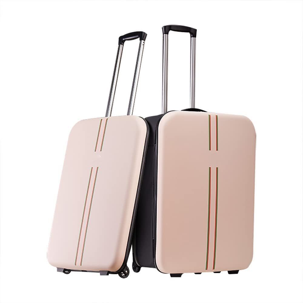 Foldable Carry-On Luggage, 20-Inch Durable Travel Suitcase with Wheels – Sturdy, Compact & Portable for Travel, Business & Weekend Trips(White)