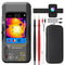 Thermal Imaging Camera Multimeter with Macro Lens, 320x320 IR Resolution with 15 Thermal Palettes, 20000 Counts with 3.98" Touch LCD, Measures Cap, AC Clamp, Temp Diode for Electrical Electronic(Dark Gray)