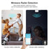 4Pack WiFi Human Presence Sensor: Smart Motion Sensor with App Notification Alerts, mmWave Radar Detector, Zone Positioning, Human Body Exists Sensor for Home Security & Home Automation(White)