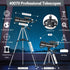 Telescope for Adult, 70mm Aperture 400mm Portable Telescope with Tripod, Finder Scope, Phone Adapter, Carrying Bag, Astronomical Refractors Telescopes for Kids Beginners Adults(Black)