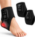 Wireless Foot & Ankle Massager with Heat & Vibration for Home & On-the-Go Comfort (black)