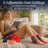 Wireless Foot & Ankle Massager with Heat & Vibration for Home & On-the-Go Comfort (black)