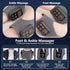 Wireless Foot & Ankle Massager with Heat & Vibration for Home & On-the-Go Comfort (black)