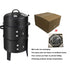 Outdoor Double-Layer Grill – Charcoal Wood-Fired Braising & Smoking Stove, Portable Grill for Camping, Outdoor Cooking, Backyard Kitchen, Patio & Garden BBQ(black)