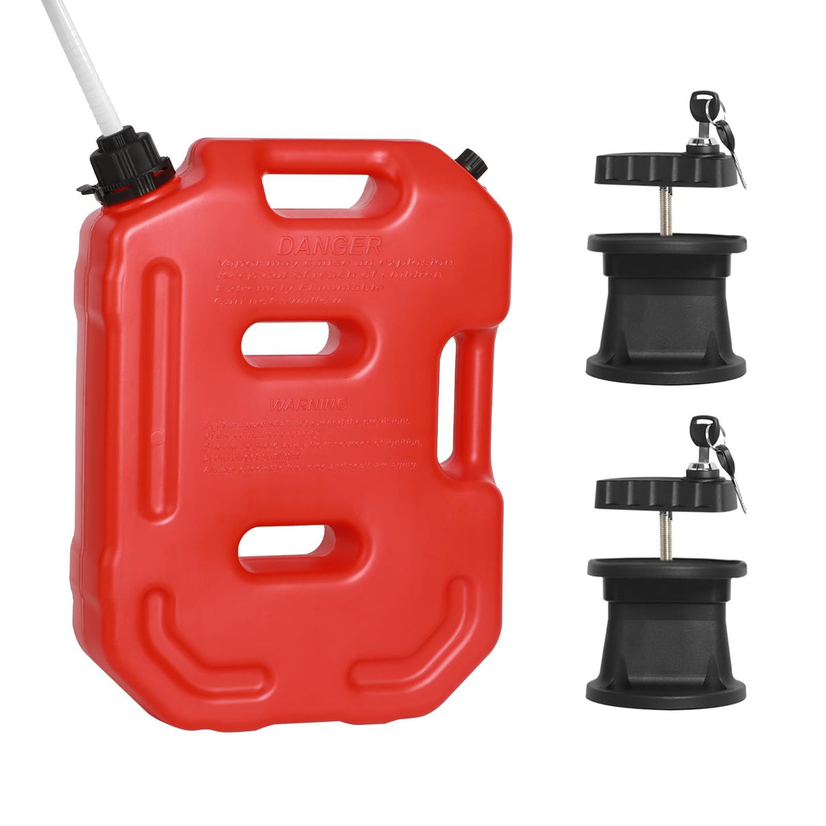 2.6-Gallon (10L) Storage Box with Lockable Bracket – Durable Storage Container for Home, Garage & Outdoor Use(Red)