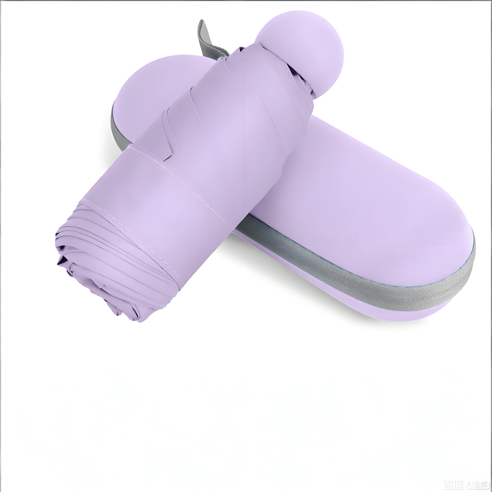 Mini Travel Umbrella – Compact Sun & Rain Protection for Women, Kids | UV-Blocking Pocket Umbrella with Case | Lightweight Foldable Umbrella（purple）