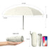 Mini Travel Umbrella – Compact Sun & Rain Protection for Women, Kids | UV-Blocking Pocket Umbrella with Case | Lightweight Foldable Umbrella（white）