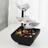 Mini Tabletop Water Fountain for Home Office, Relaxing Zen Water Feature for Calm Ambiance (Black)