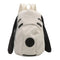 Cute Dog Face Backpack for Kids & Teens – White Cartoon Animal School Bag with Long Ears, Large Capacity Daypack for Girls and Boys (White)