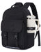 School Backpack for Teens & Students – Large Capacity Laptop Bag with 15.6 Inch Compartment, Waterproof Fabric & Multiple Pockets, Ideal for College, Travel, and Daily Use (Black)