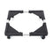 Adjustable Appliance Dolly Stand with 4 Locking Wheels – Expandable Base from 16.9 to 25.6 Inch, Heavy-Duty Furniture Moving Cart for Refrigerator, Washer, Cabinet, Air Conditioner (Black)
