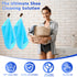 2-Pack Reusable Shoe Washing Machine Bag – White Protective Laundry Bag for All Shoes, Anti-Deformation & Deep Clean with Zipper Lock (Blue)
