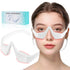 Eye Contour Beauty Goggles – Portable Anti-Aging Eye Massager with Vibration & Light Function, Lightweight Design for Wrinkle Reduction and Dark Circle Minimization – Ideal for Daily Skincare Routine (White)