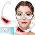 Eye Contour Beauty Goggles – Portable Anti-Aging Eye Massager with Vibration & Light Function, Lightweight Design for Wrinkle Reduction and Dark Circle Minimization – Ideal for Daily Skincare Routine (White)