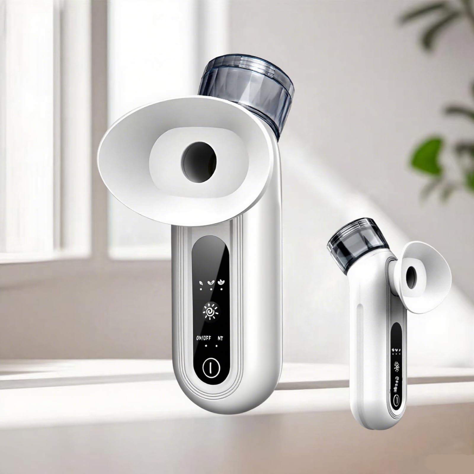 Portable Eye Mist Sprayer with Warm Steam & Nano Spray – Compact Facial Hydration Device for Daily Eye & Skin Care (White)