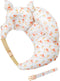 Multipurpose Nursing Pillow with Adjustable Waist Strap & Removable Cover for Feeding, Tummy Time & Nap Support (White)