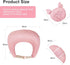 Multipurpose Nursing Pillow with Adjustable Waist Strap & Removable Cover for Feeding, Tummy Time & Nap Support (Pink)