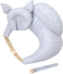 Multipurpose Nursing Pillow with Adjustable Waist Strap & Removable Cover for Feeding, Tummy Time & Nap Support (Grey)