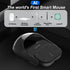 Upgraded AI Voice Mouse - Wireless Air Mouse with AI Voice Assistant, 12 Languages Translation, Meeting Transcription & Summary - Detachable Computer Mouse, Presentation Clicker for Laptop(Silver)