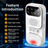 Wireless Bedwetting Alarm for Boys/Girls/Older Kids - 8 Modes - Featuring Sound & Vibration - Rechargeable Bedwetting Training Alarm - High Sensitivity Sensor with UV Mode & Night Light(White)