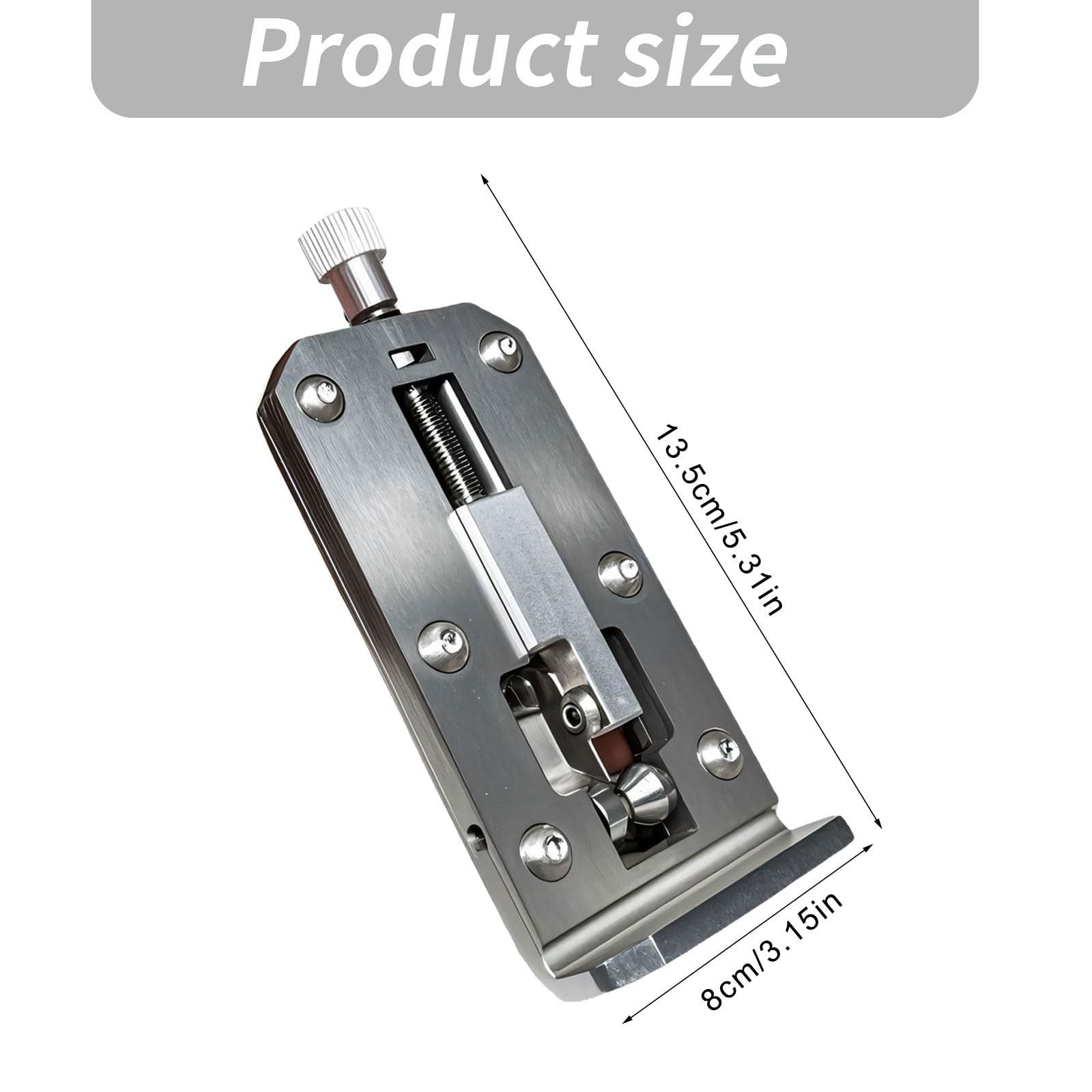 Wire Stripper Manual Cable Preparation Tool with Aluminum Alloy Body, Visible Stripping Channel, and Compact Handheld Control for Repair Work Manual Wire Stripper Cable Adjustable Stripping Tool(Silver)