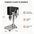 Mini Bench Drill 95W, Max 5000RPM, Adjustable 6mm Chuck, 100mm Spindle Travel, Stable Metal Base with Mounting Slots for Jewelry, Wood, Plastic DIY Crafts(black)