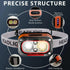 Rechargeable LED Headlamp with Motion Sensor & 6 Lighting Modes – Ultra-Bright Waterproof Headlight for Running, Camping, Hiking, Fishing, and Night Work (Grey)