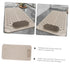 Non-Slip Bath Mat with Foot Scrubber – 70 x 36 cm, Anti-Skid Suction Cups & Drain Holes, Waterproof Shower Floor Pad with Exfoliating Brush(Grey)