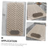 Non-Slip Bath Mat with Foot Scrubber – 70 x 36 cm, Anti-Skid Suction Cups & Drain Holes, Waterproof Shower Floor Pad with Exfoliating Brush(Grey)