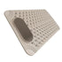 Non-Slip Bath Mat with Foot Scrubber – 90 x 60 cm, Anti-Skid Suction Cups & Drain Holes, Waterproof Shower Floor Pad with Exfoliating Brush(Grey)