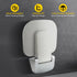 Wall Mounted Folding Shower Seat 440 lbs Load-Bearing – ABS Material Bathroom Stool with Stainless Steel Frame, Foldable 90° for Sauna, Hospital, Home Use (White)