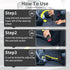 Car Steering Wheel Lock, Seat Belt Lock, Anti-Theft Device, Max 17 Inch Length, Small and Light-Weight, Multi-Functional, Fit Most Vehicle, SUV, Golf Cart Security(yellow)