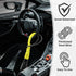 Car Steering Wheel Lock, Seat Belt Lock, Anti-Theft Device, Max 17 Inch Length, Small and Light-Weight, Multi-Functional, Fit Most Vehicle, SUV, Golf Cart Security(Red)