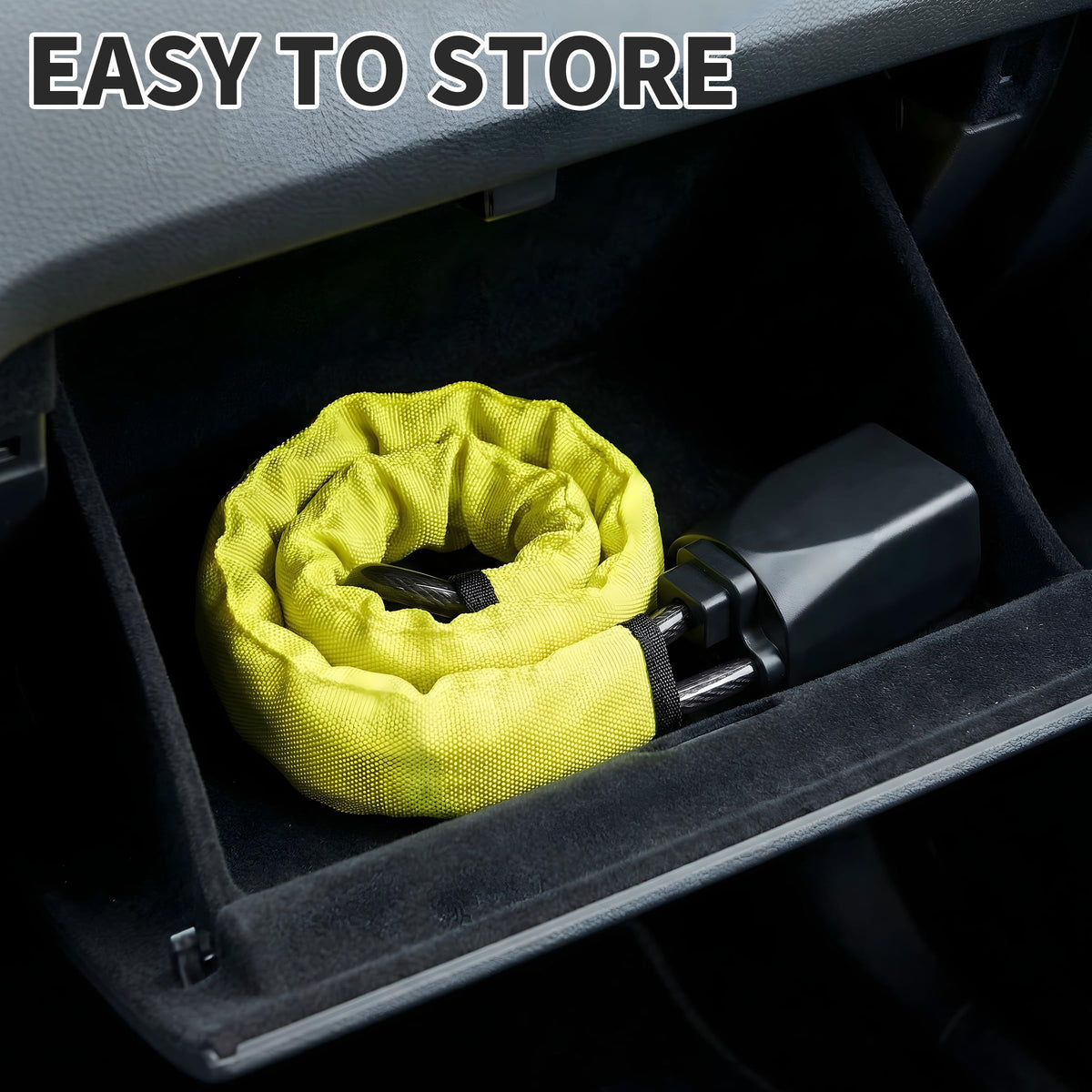 Car Steering Wheel Lock, Seat Belt Lock, Anti-Theft Device, Max 17 Inch Length, Small and Light-Weight, Multi-Functional, Fit Most Vehicle, SUV, Golf Cart Security(Red)