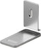 Ultra-Thin Magnetic Door Stopper – Self-Adhesive, Anti-Collision, Windproof, One-Push Locking, Discreet Design for Glass Doors (Steel Gray)