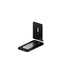 Ultra-Thin Magnetic Door Stopper – Self-Adhesive, Anti-Collision, Windproof, One-Push Locking, Discreet Design for Glass Doors (Black)